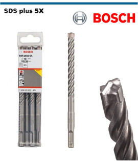Bosch Свредло за перфоратор SDS-plus-5X, армиран бетон 10.0x100x160 mm (10 броя)